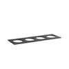 Plaque en ardoise avec découpe, Valo pour GN 2/4, 53x16,2x1 cm, noire | APS 14077