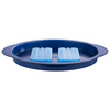 Plateau rond avec élément réfrigérant et couvercle, bleu 35x15 cm | APS 9093