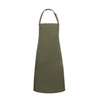 Tablier de cuisine Basic 75 x 90 cm avec boucle vert mousse | KARLOWSKY BLS 4-79-Stck