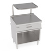 Table de travail avec étagère pour salamandre Tecno74 80x70x90 cm | TECNOINOX 716098