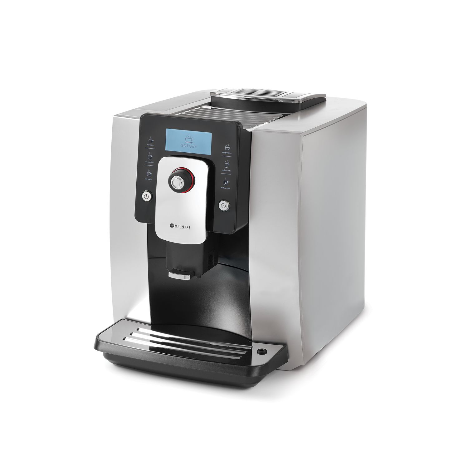 Machine à café automatique One Touch, argenté, 1,8 l, 250 g | HENDI 208984