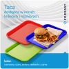 Plateau fast food vert, polypropylène, 40x30 cm, rectangulaire | FORGAST FG12522