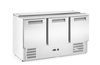 Table réfrigéré pour salades 3-portes, 368 l, acier inoxydable, 136,5x70x86 cm | ARKTIC 236178
