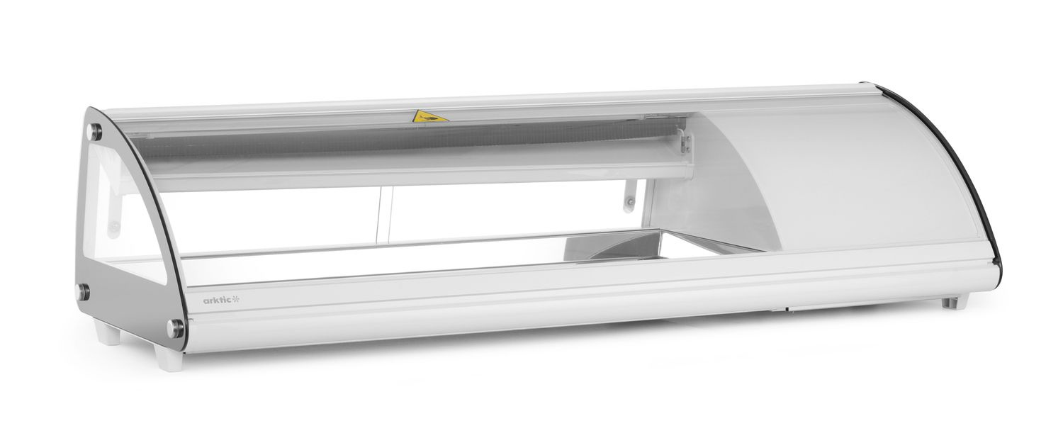 Vitrine réfrigérée pour sushi, 63 l, LED, 3-7°C, 130,7x45x33 cm | HENDI 233757