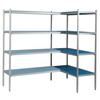 Étagère d’angle à 4 étagères prof. 40 cm 2PD-44+8P-94+8UM | ALUSHELF 40329
