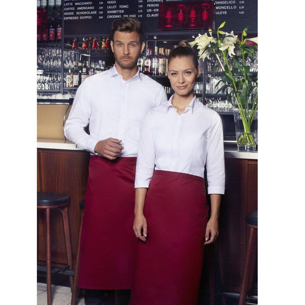 Tablier bistro Ibiza 110 x 90 cm bordeaux | KARLOWSKY BSS 3-4-pièces