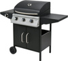 Barbecue à gaz BAVEN, 3+1, avec armoire, noir, 12,8 kW | LUND 99642