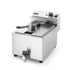 Friteuse électrique avec robinet de vidange, 8 l, zone froide | HENDI 209202