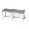 Table de travail centrale en acier inoxydable 220x70x85 cm | FORGAST