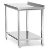 Table adossée avec étagère 80x60x85 cm à visser | FORGAST FG15331
