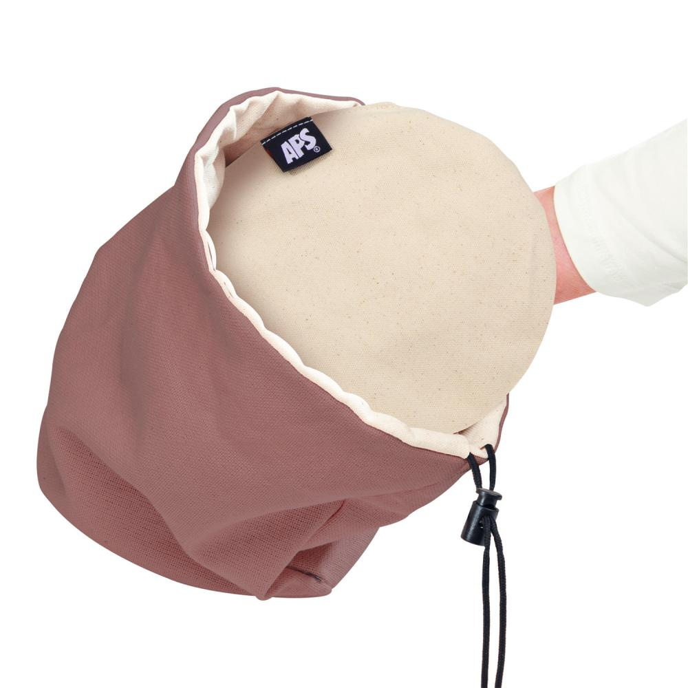 Sac à pain avec doublure thermique, beige clair, marron, 19x23 cm | APS 30390