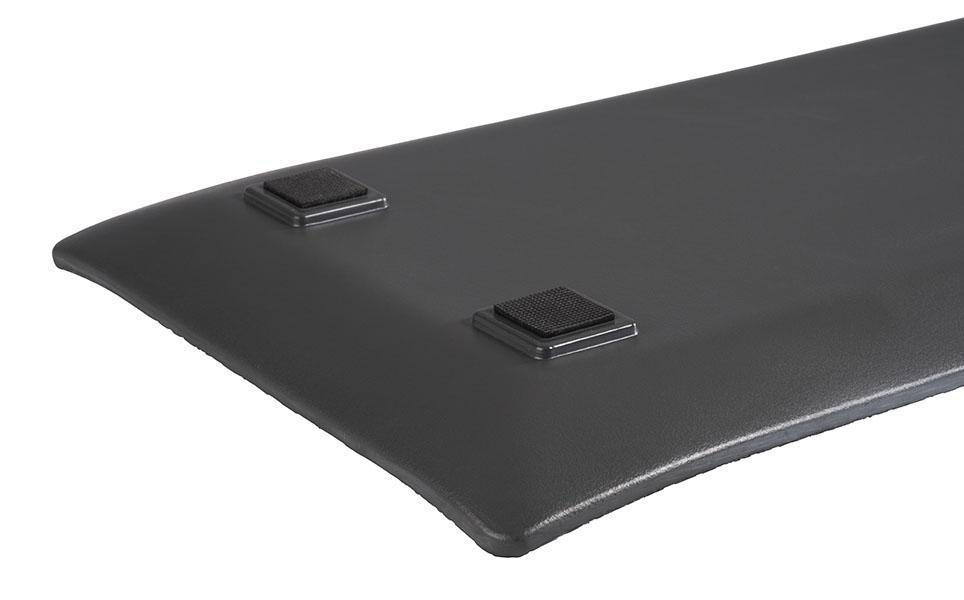 Plateau GN 2/4 DARK WAVE, en mélamine, noir, 53x16,2x2 cm | APS 84903