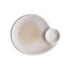 Assiette BLUSH avec bol, en mélamine, blanc-beige, 30x25x2,5 cm | APS 85516