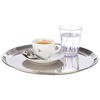 Plateau KAFFEEHAUS rond, poli brillant, en acier inoxydable, 27x1,5 cm | APS 30148