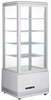 Vitrine réfrigérée 98 l, blanche, LED, dégivrage automatique | HENDI 233665