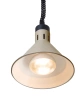 Lampe suspendue de maintien au chaud pour plats, conique, beige, 230V/250W | HENDI 273777