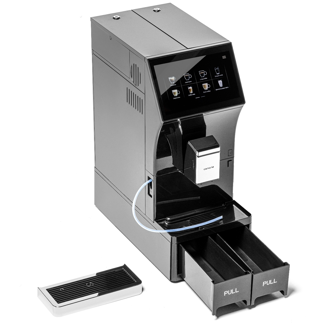 Machine à café automatique avec grand écran, réservoir d'eau 3,5 L | CANARIO CAFE CC701
