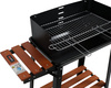 Barbecue au charbon avec étagère, grille 48x26,5 cm | LUND 99907