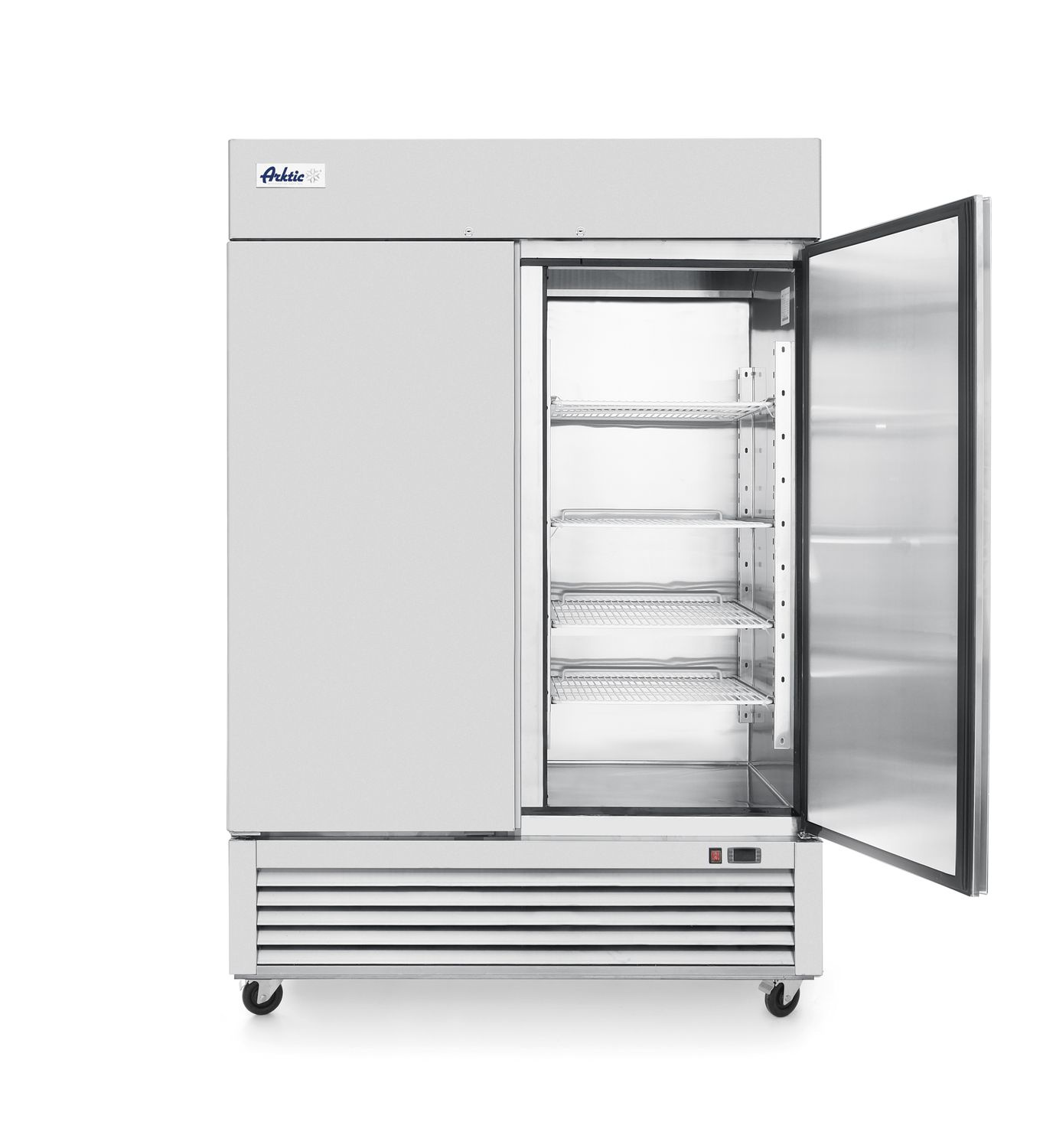 Armoire réfrigérée Kitchen Line, acier inoxydable, 2 portes, 1300 l, système de refroidissement statique | HENDI 232736