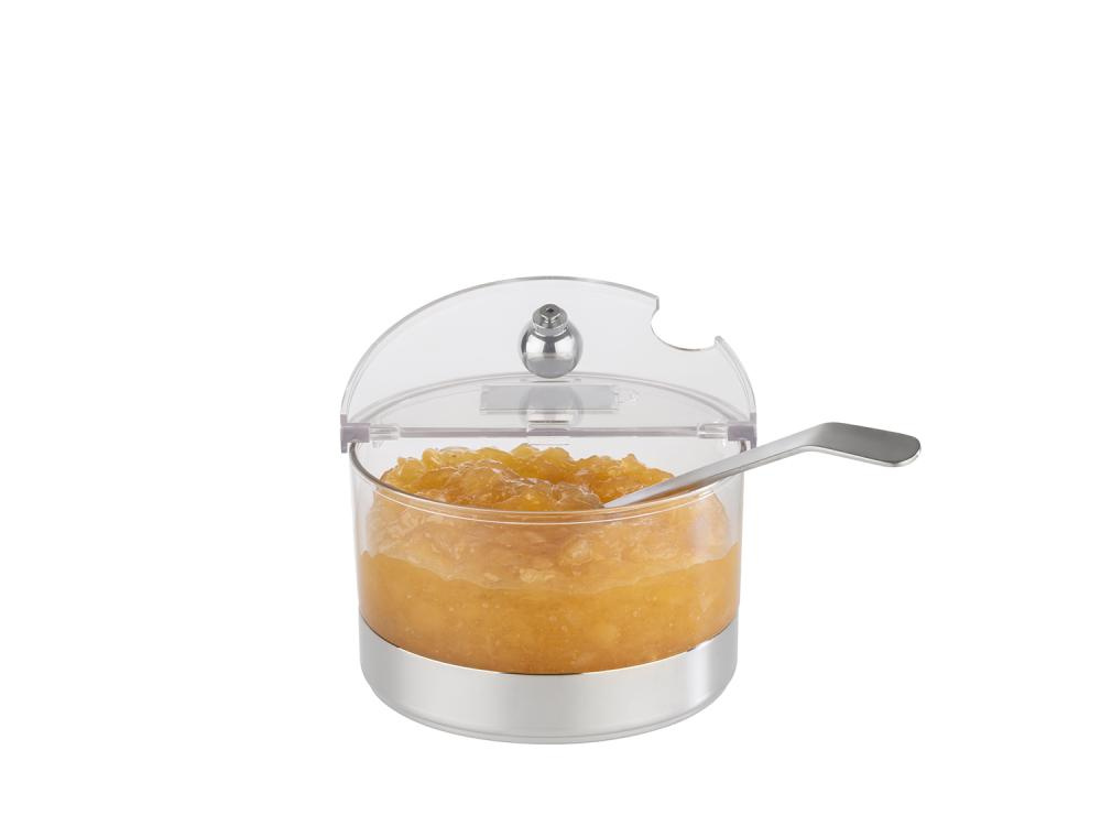 Petite coupelle rafraîchissante avec base en acier Mini TOP FRESH avec insert et couvercle, 15 x 11,5 cm | APS 11810
