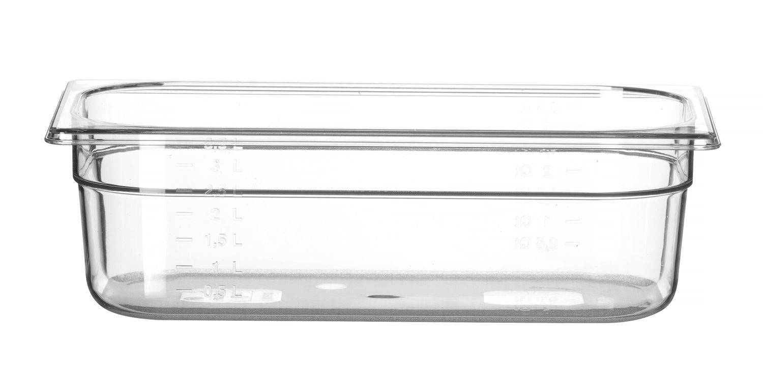 Récipient GN 1/3 prof. 10 cm en polycarbonate | HENDI 861523