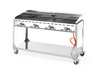 Grill à gaz Green Fire Kitchen Line à 4 brûleurs, 22 kW | HENDI 149614