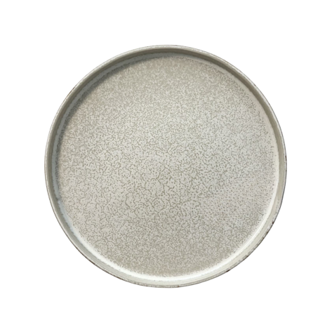 Assiette plate avec bord Arondi dolomite 28 cm | KERA CERAMIKA 18.1/C.DOL