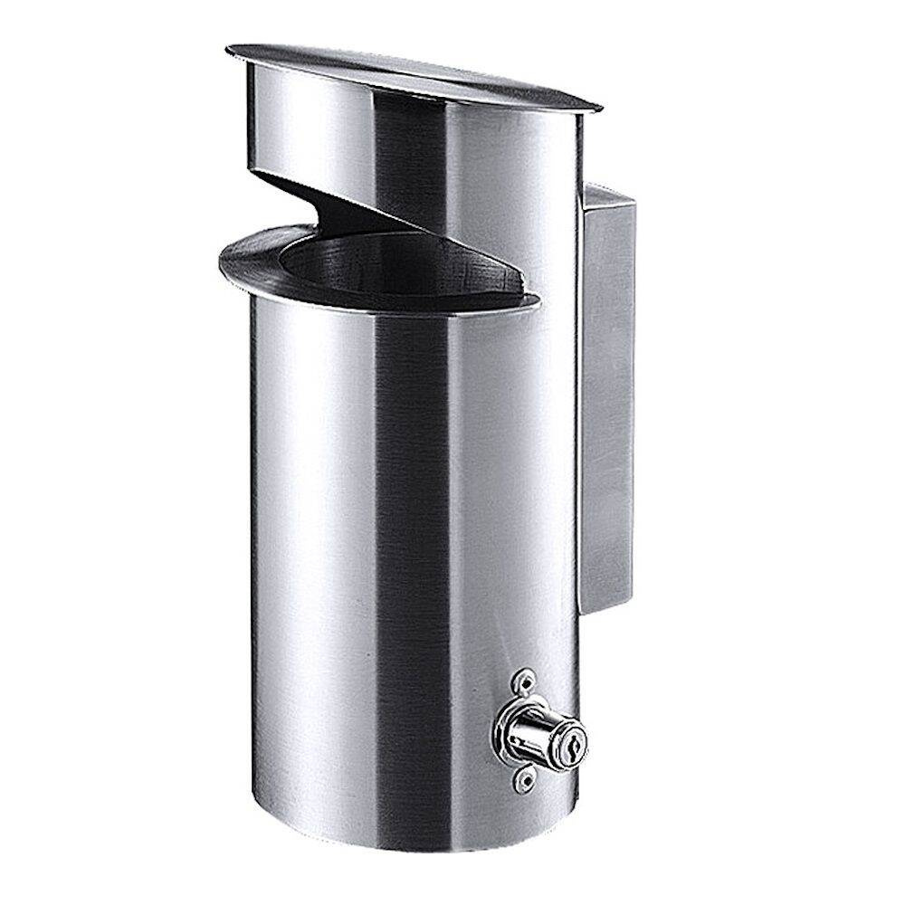 Cendrier mural, diamètre 13 cm, hauteur 28 cm | CONTACTO 1625/275