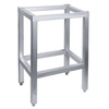 Socle de billot de boucherie en acier inoxydable 40x40x77 cm | CONTACTO 3642/404