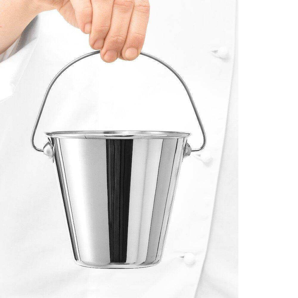 Mini seau finger food, 9,5 cm, acier inoxydable | FORGAST FG11504