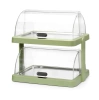 Vitrine réfrigérée double roll-top Duo UNIQ conçue par Robert Bronwasser, verte, 48x35,5x48 cm | HENDI 871973