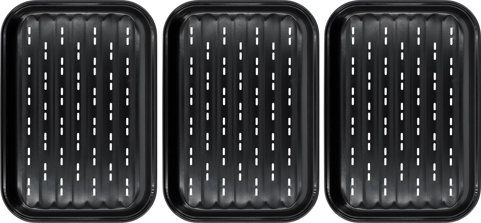 Plateaux en acier pour grillades 3 pièces | LUND 99851
