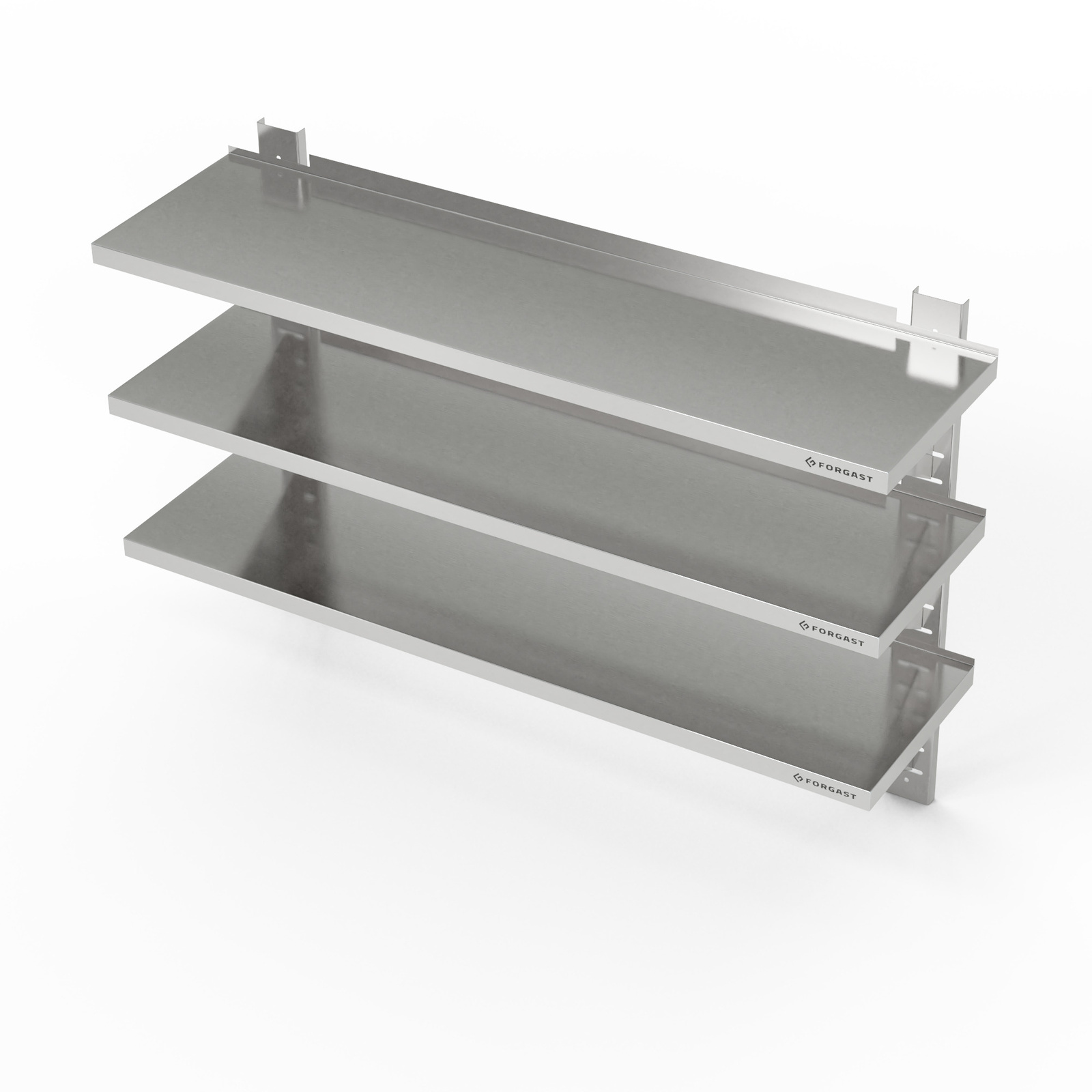 Étagère murale réglable triple 120x30x100 cm | FORGAST FG05070/1200/300/1000