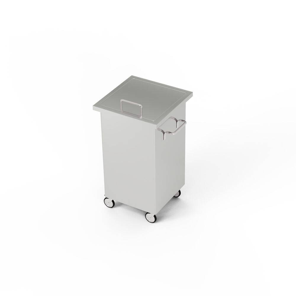 Conteneur à déchets roulant avec couvercle 35x45x80 cm | FORGAST FG04320/350/450/800