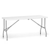 Table de catering pliante, 153,5x70x74 cm, capacité de charge jusqu’à 150 kg | FORGAST FG03803