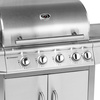 Gril à gaz de jardin avec armoire et brûleur latéral, nombre de brûleurs 4+1, 17,4 kW | FORGAST FG09108