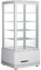 Vitrine réfrigérée 98 l, blanche, LED, dégivrage automatique | HENDI 233665