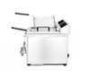 Friteuse à induction à 2 cuves Kitchen Line, 2x8 l, 2x3,5 kW, 230 V | HENDI 215029
