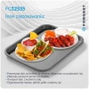 Plateau fast food gris, polypropylène, 45x35 cm, rectangulaire | FORGAST FG12535