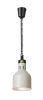 Lampe suspendue de maintien au chaud, cylindrique, blanche, 230V/250W | HENDI 273821