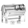 Chafing dish de table roll-top 9 l à combustible | FORGAST FG03119