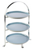 Support de service pour 3 assiettes, acier inoxydable, 33x24x43 cm | APS 33217
