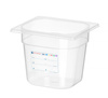 Bac GN 1/6 prof. 15 cm en polypropylène HACCP | HENDI 880463