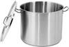 Casserole moyenne en acier inoxydable - capacité 57,3 l avec couvercle | YATO YG-00028