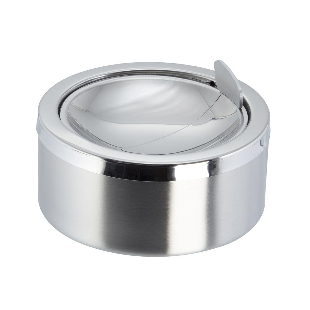 Cendrier TRAPDOOR avec couvercle, acier inoxydable, 11.5x7 cm | APS 52