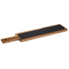 Planche de service avec plateau en ardoise, marron, 55x12x2 cm | APS 813