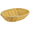 Corbeille à pain ou à fruits, BASIC, ovale, beige clair, 23x15x6 cm | APS 30280