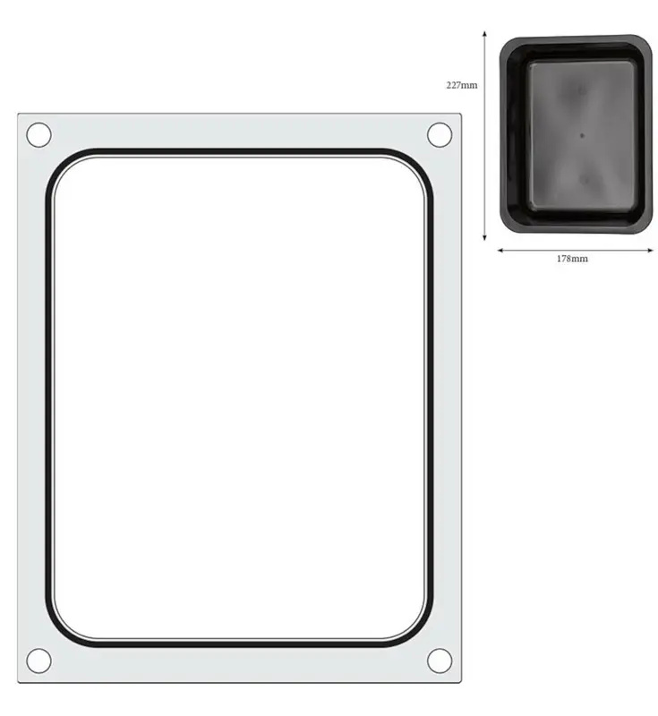 Matrice pour soudeuse, 25x19,5 cm | HENDI 805572