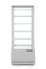 Vitrine réfrigérée 98 l, blanche, LED, dégivrage automatique | HENDI 233665