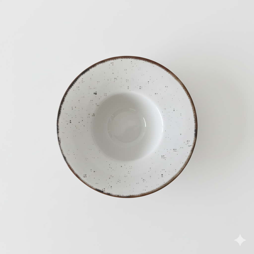Assiette à pâtes Still Rustic crème 23 cm | KERA CERAMIKA 14.10/R.K